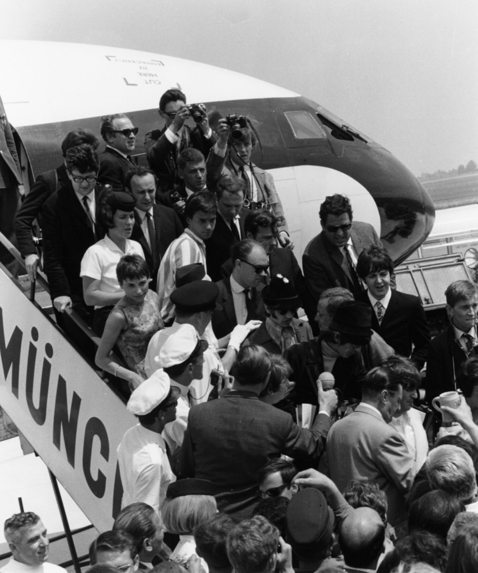 Ankunft der Beatles in München © Bayerische Staatsbibliothek