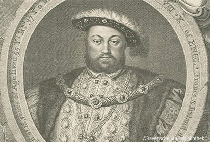 Zeichnung vom englischen König Heinrich VIII.