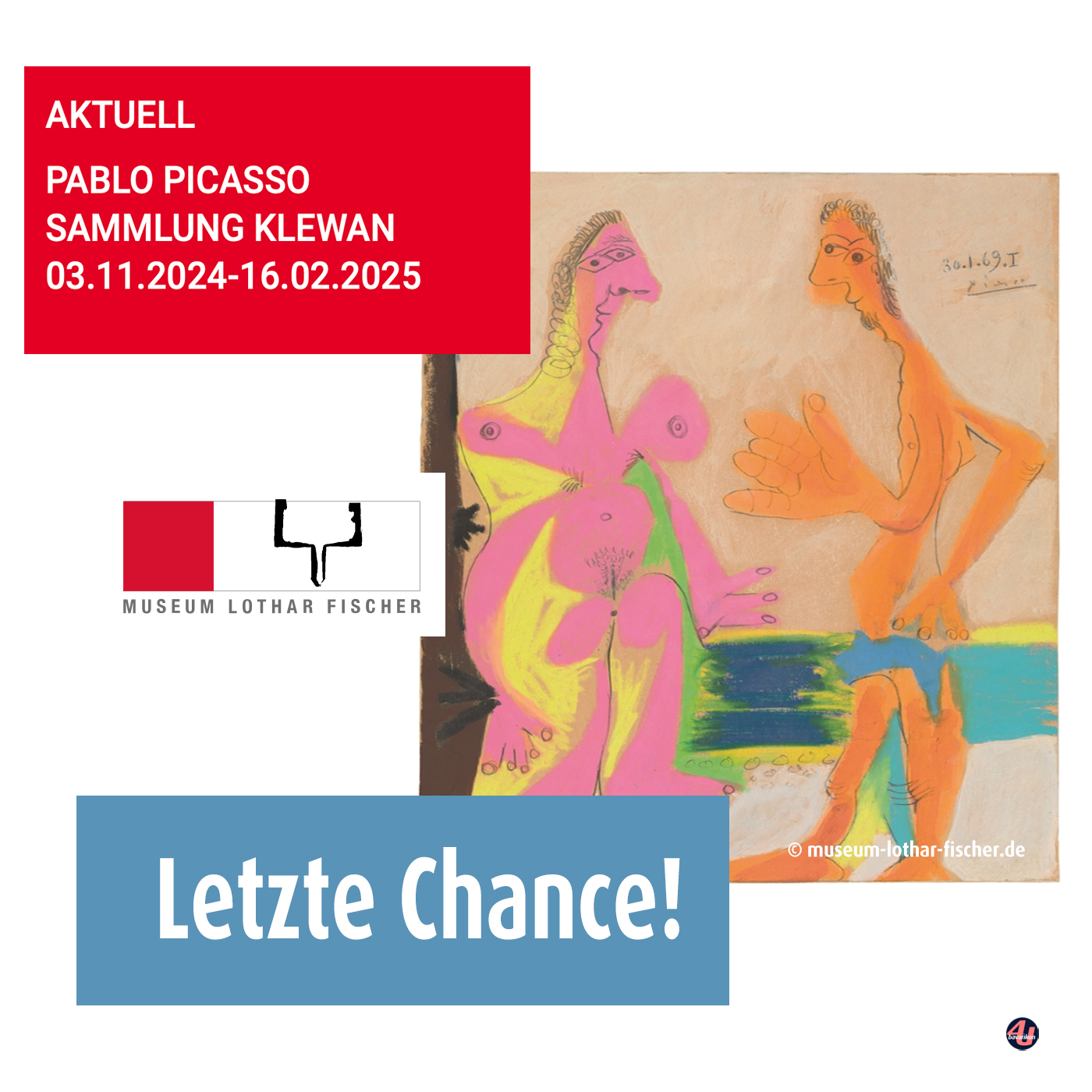 Screenshot der Homepage des Museums Lothar Fischer