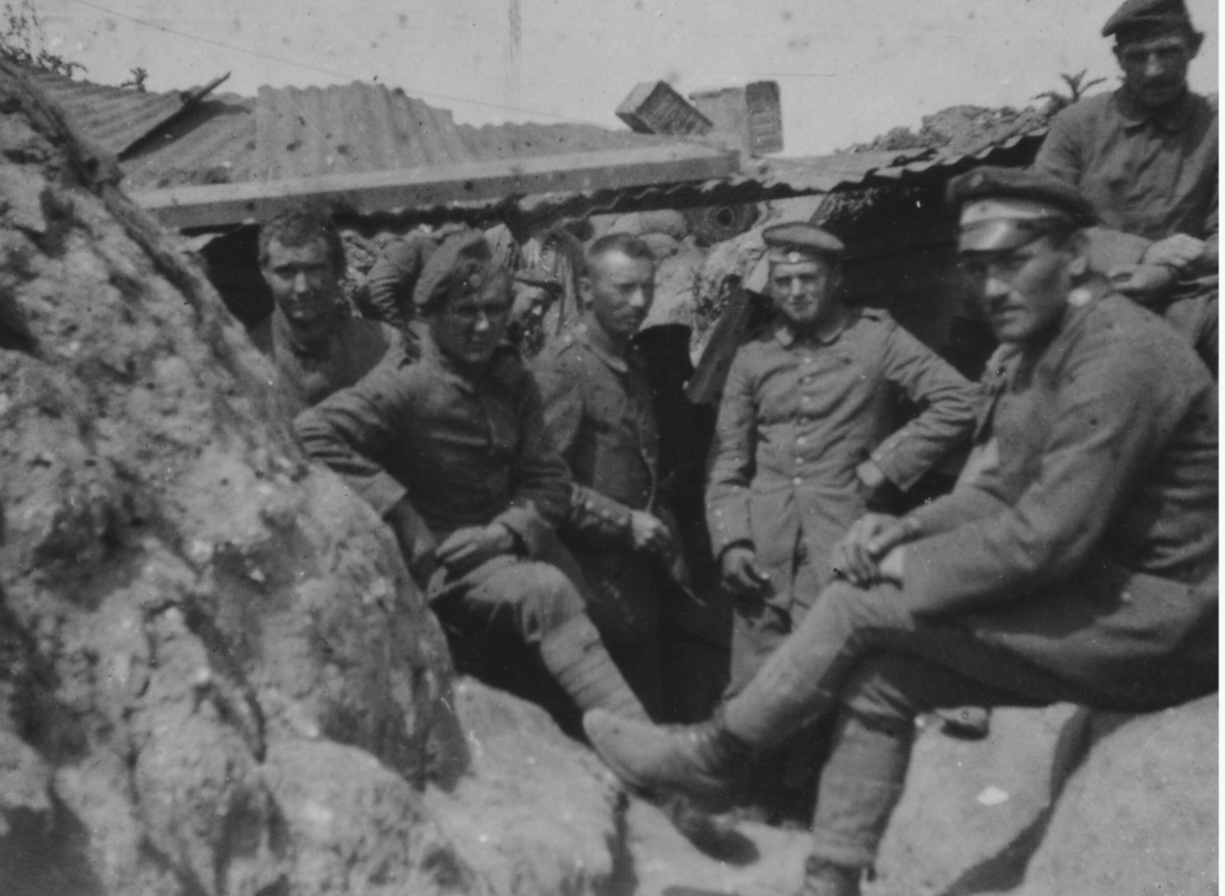 Frankreich, Erster Weltkrieg Soldaten in Schützengraben