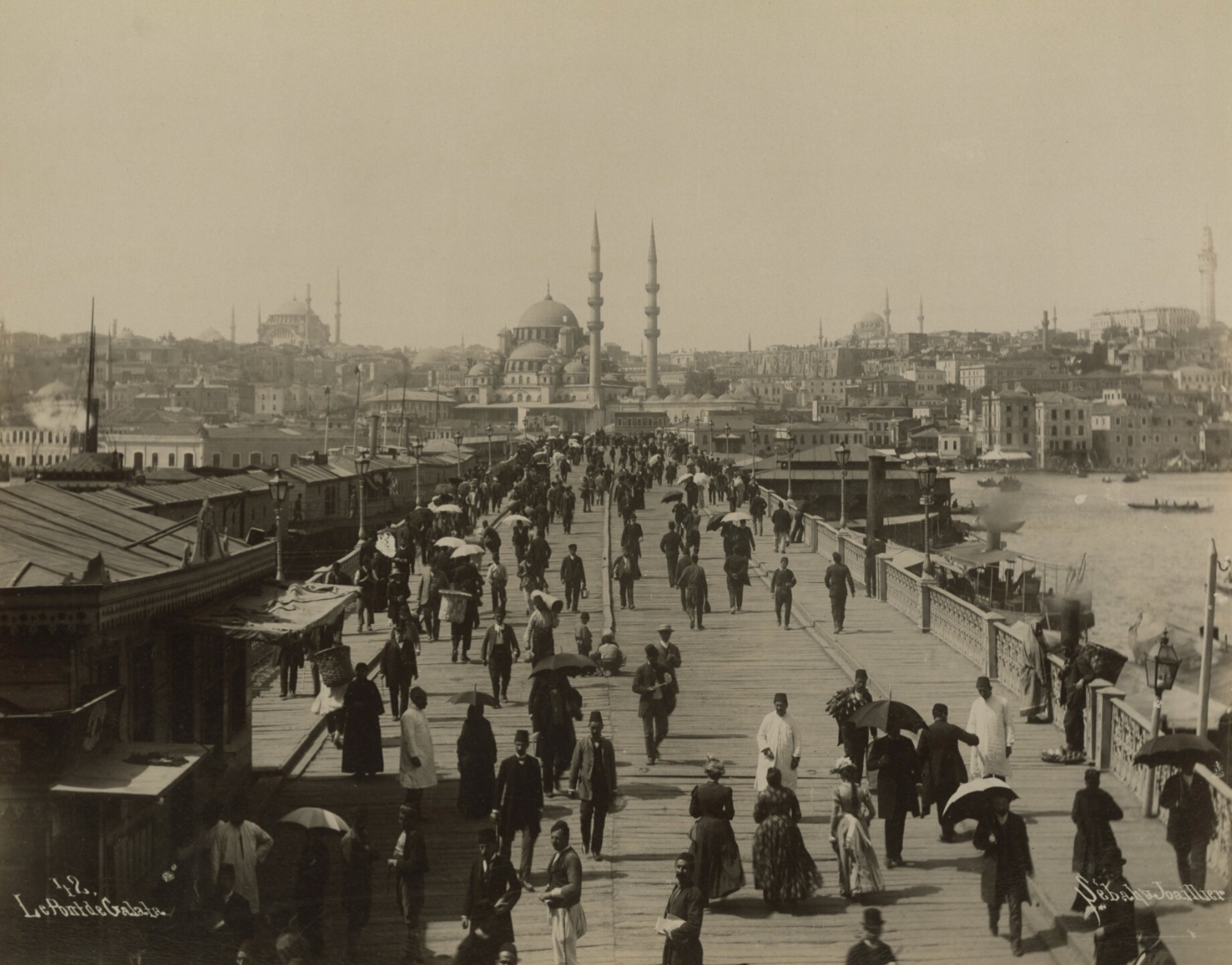 Galatabrücke Istanbul 1890
