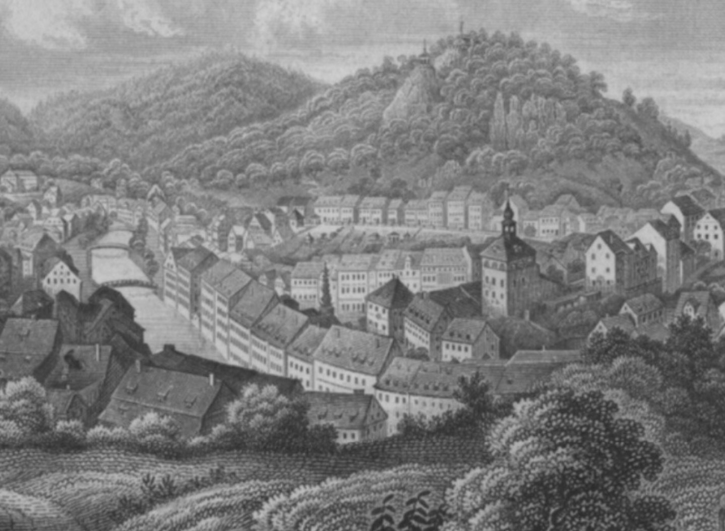 Zeichnung von Karlsbad