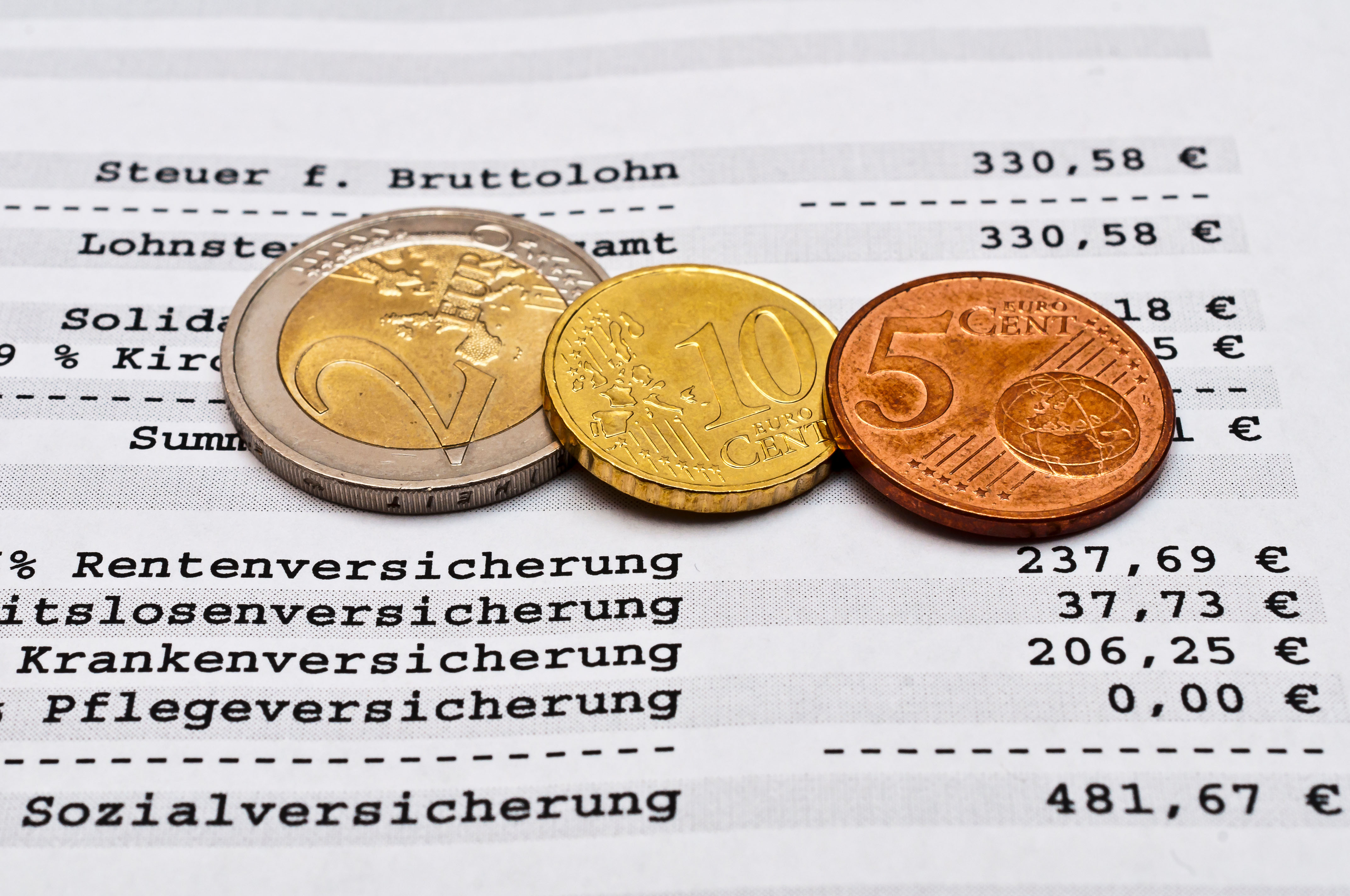 Symbolbild neuer Sozialversicherungsrechnung