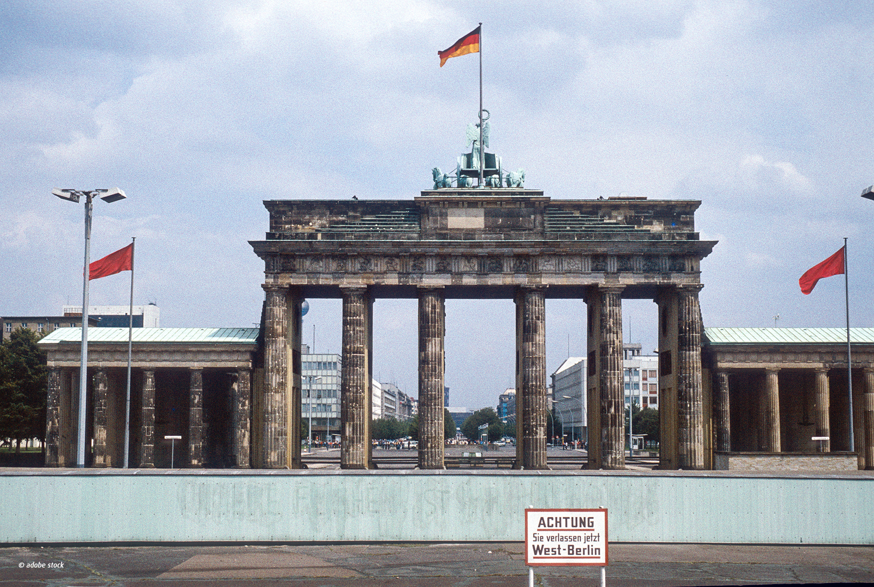 Berliner Mauer vor dem Brandenburger Tor