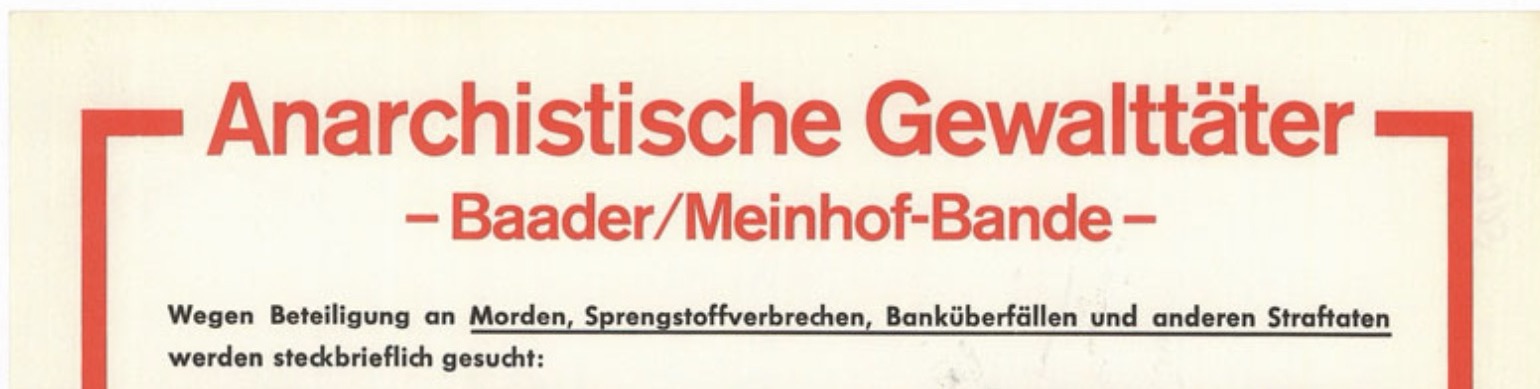 Steckbrief Headline © Staatsarchiv München
