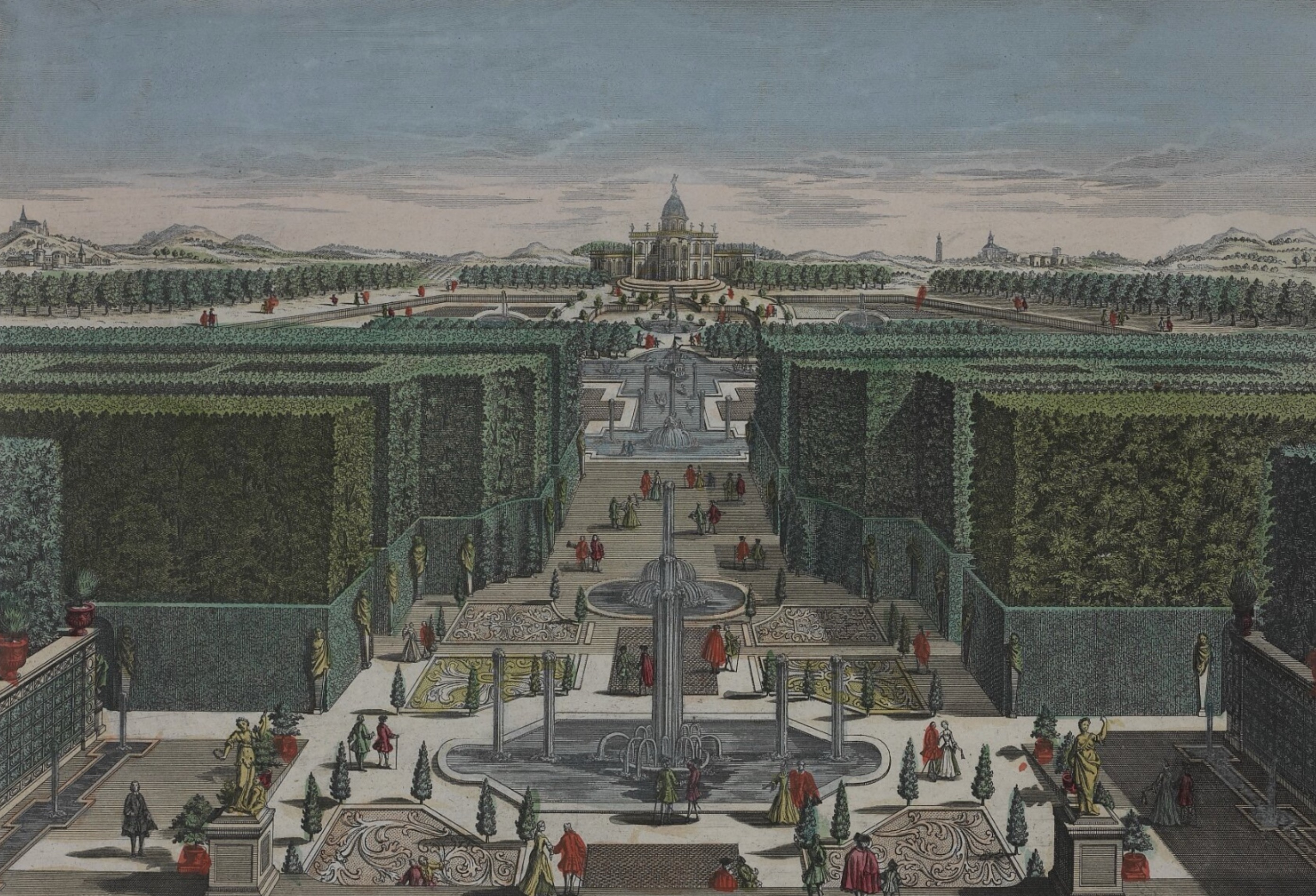 Zeichnung von Versailles