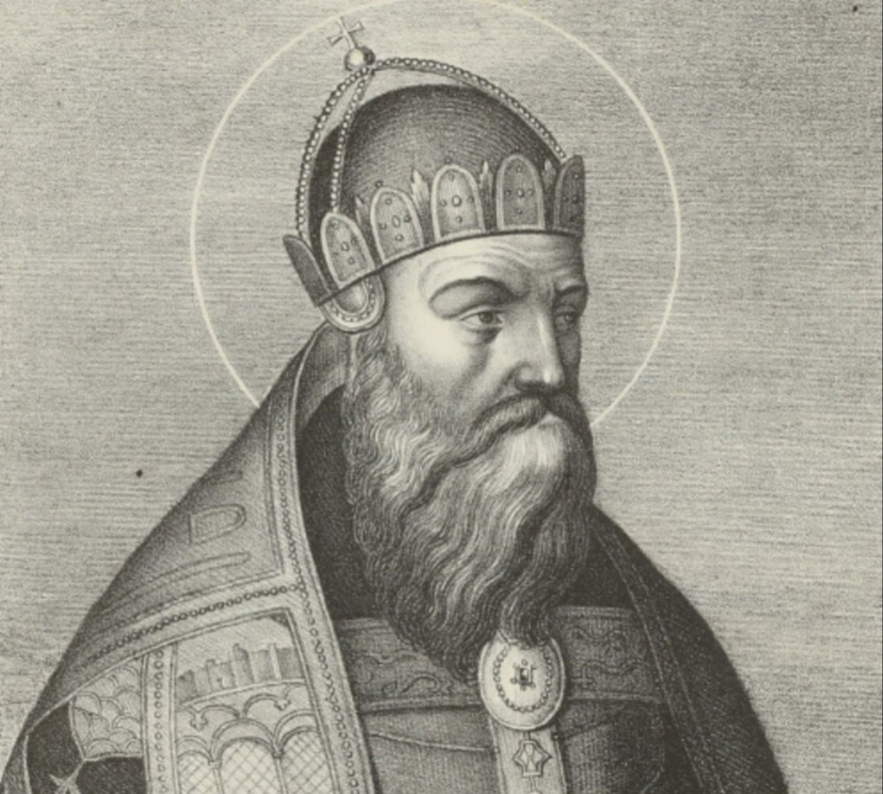 Bild von Karl dem Großen mit Reichsinsignien