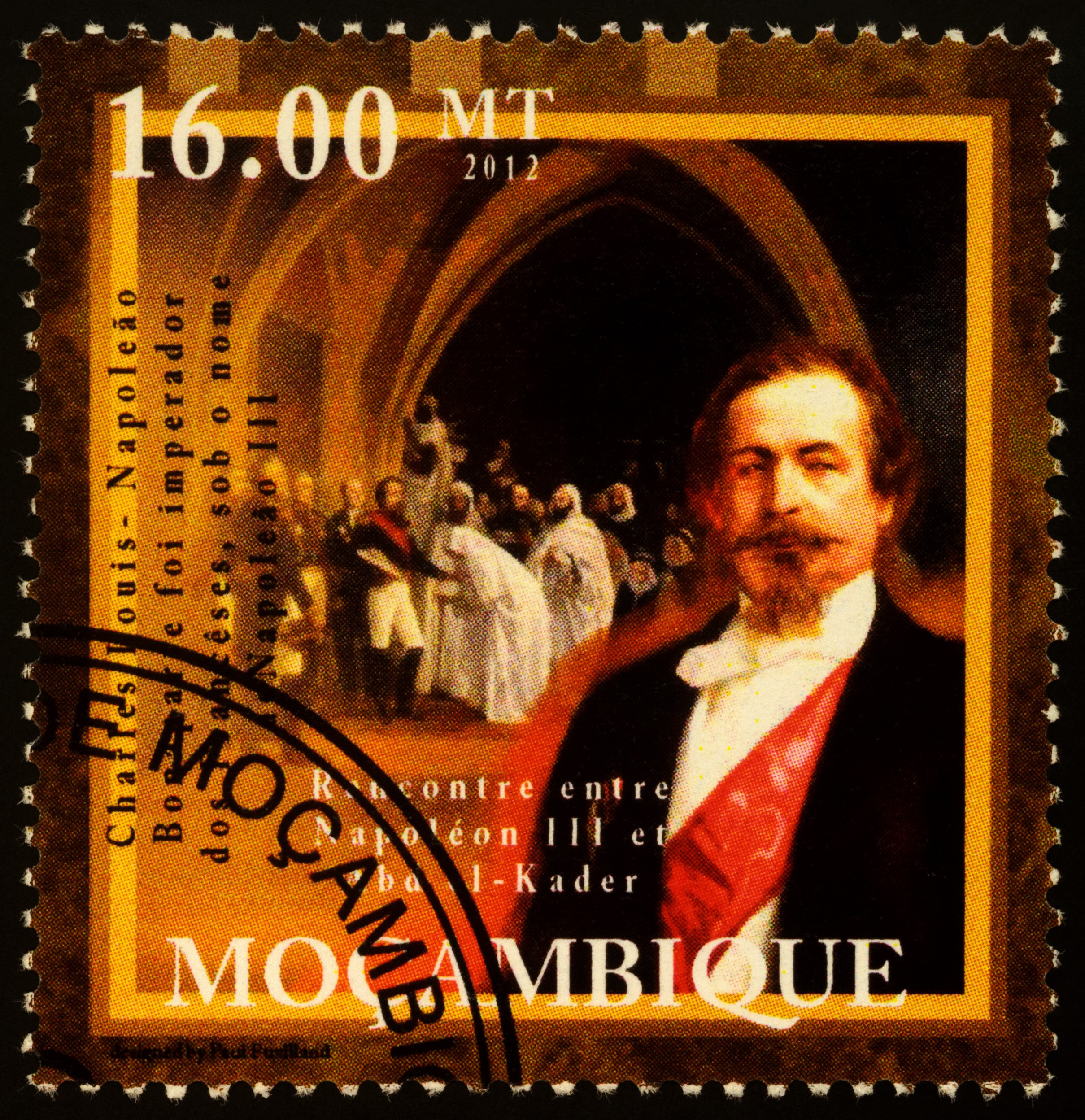 Charles Louis Napoleon auf einer Briefmarke