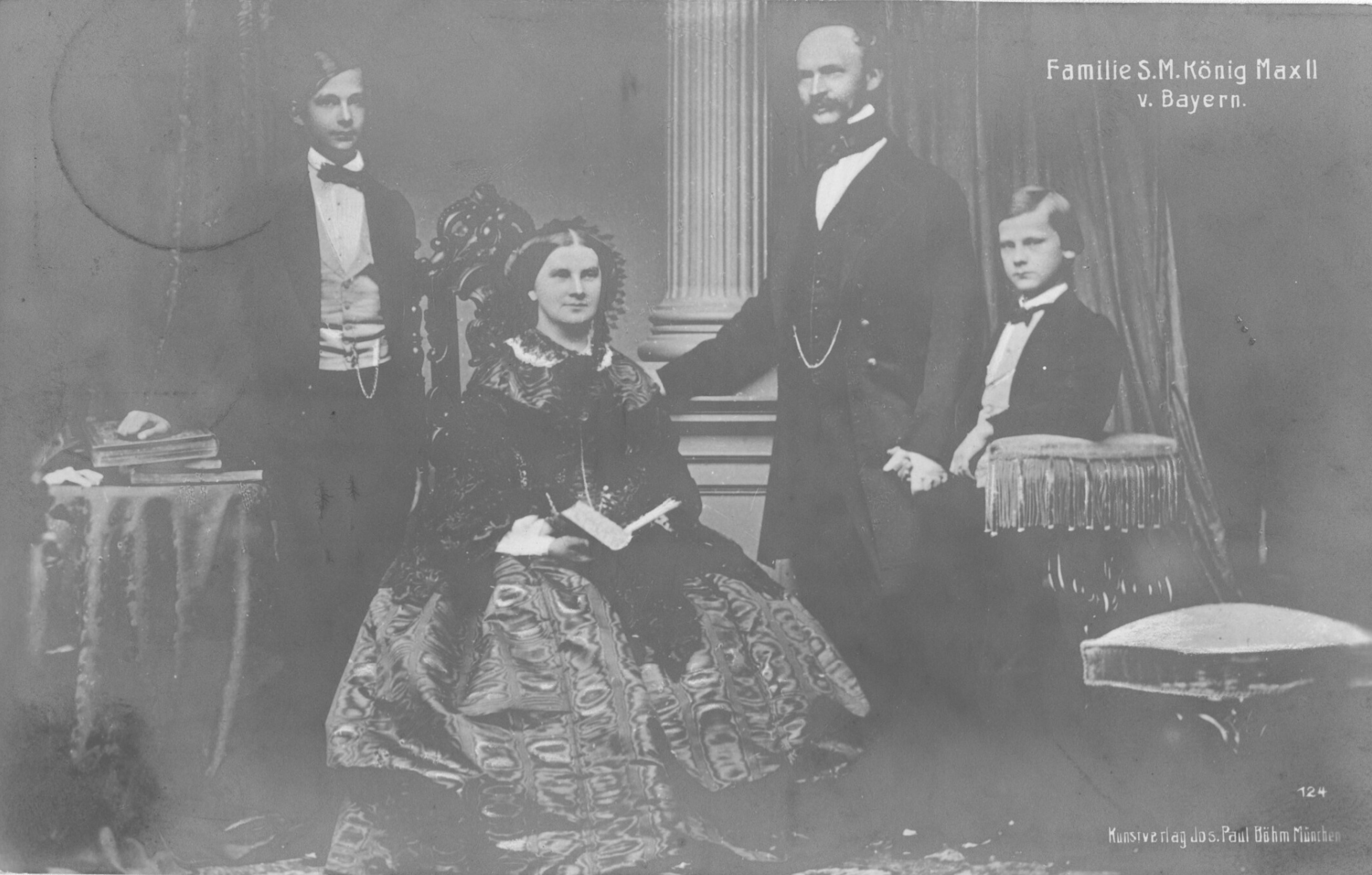 v. links Ludwig, Marie, Max II., Otto © Bayerischen Staatsbibliothek
