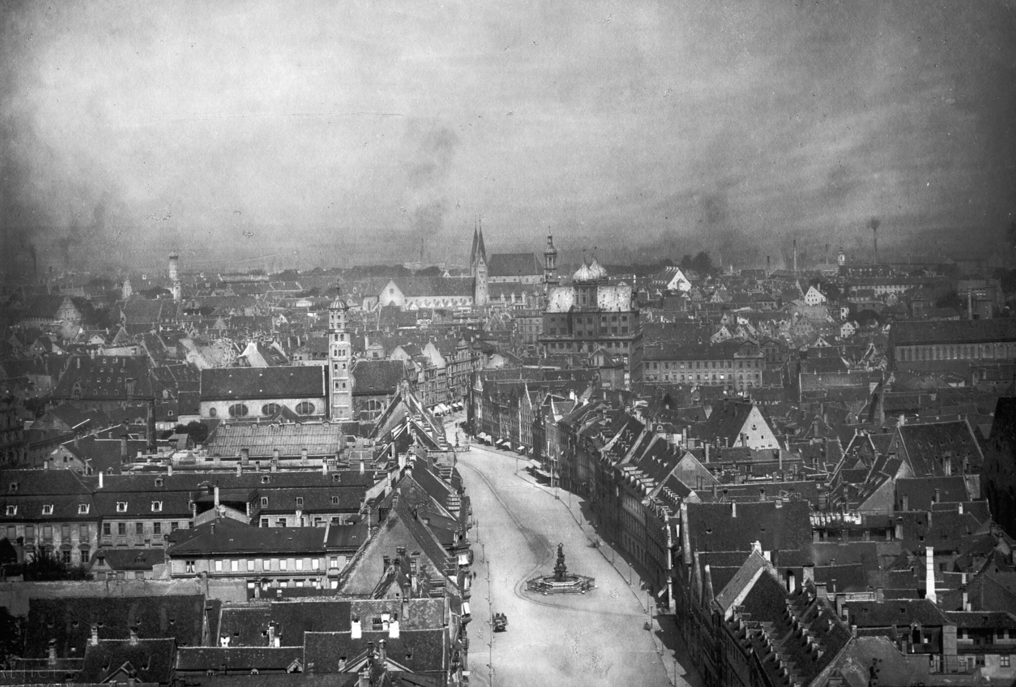Augsburg Maximilianstraße um 1890