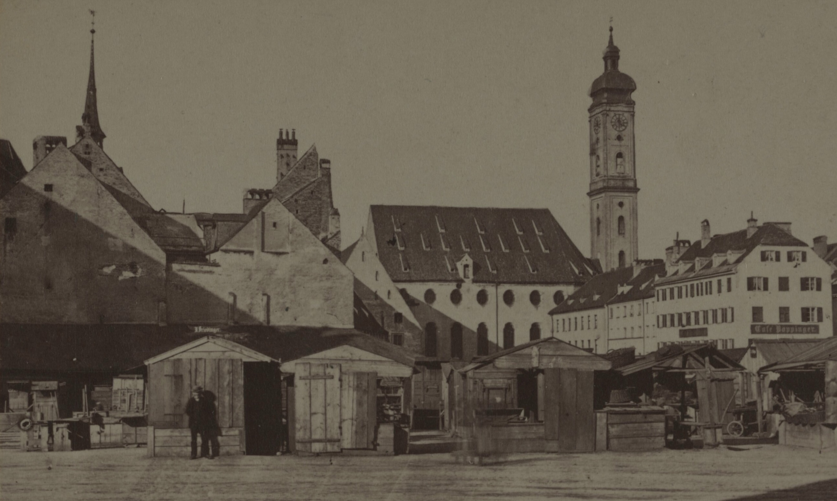 Viktualienmarkt München um 1880