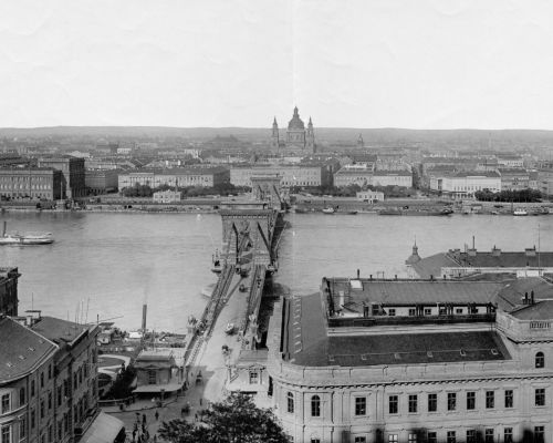 Kettenbrücke/Parlament © Architekturmuseum der Technischen Universität München