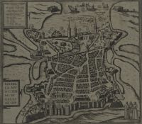 Karte von La Rochelle 1574