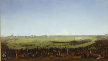 Bild vom Pferderennen auf der Theresienwiese