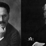 Foto von Liebknecht (links) und Scheidemann © Bayerische Staatsbibliothek