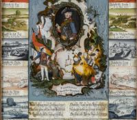 Hinterglasbild vom Siebenjährigen Krieg