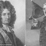 Zeichnung von Ludwig XIV. und Friedrich II. von Preußen © Bayerische Staatsbibliothek