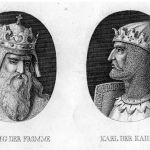 Zeichnung von Ludwig dem Frommen und Karl dem Kahlen © Bildarchiv der Bayerischen Staatsbibliothek
