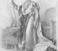 Napoleon im kaiserlichen Gewand