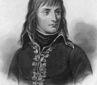 Zeichnung von Napoleon als junger Mann