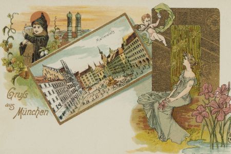 Gruß aus München um 1900