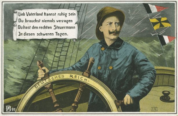 Kaiser Wilhelm II. als Steuermann um 1914/15