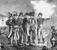 Napoleon gibt Anweisungen in der Schlacht von Toulon