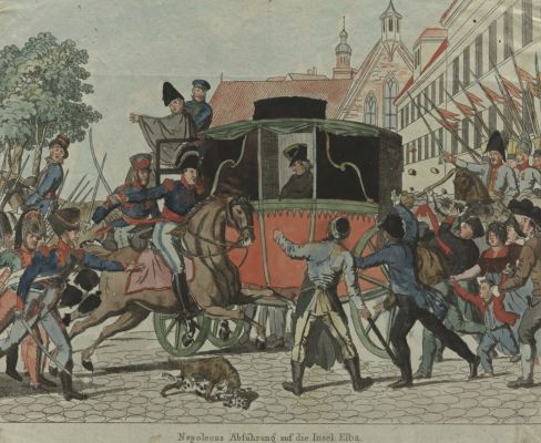 Napoleon wird auf Elba gebracht © Bayerische Staatsbibliothek