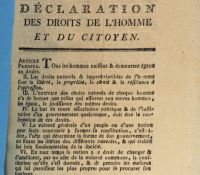 Erste Seite der Erklärung der Menschenrechte