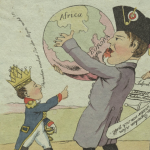 Karikatur auf Napoleons Gr&ouml;&szlig;e &copy; Bayerische Staatsbibliothek