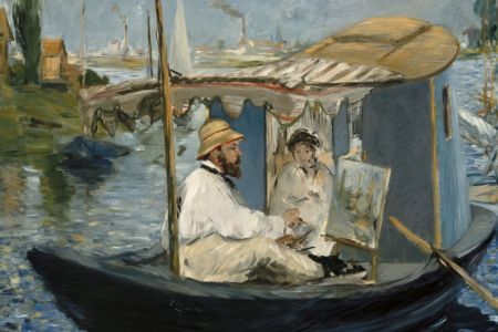 Manet malt Monet 1874