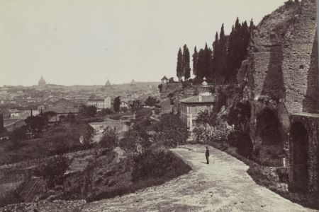 Blick von Palatin auf Rom um 1865