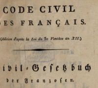 Deckblatt Code Civil © Bayerische Staatsbibliothek