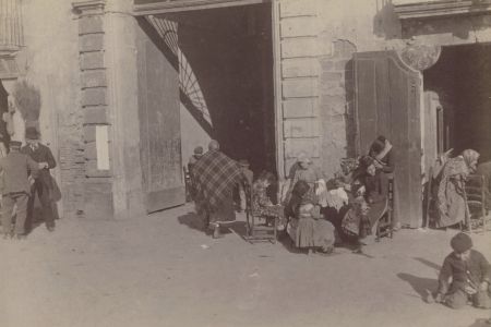 Straßenszene 1885