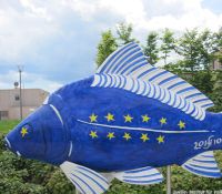 Fischskulptur im EU-Style