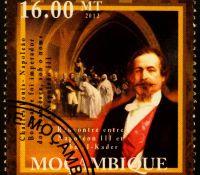 Charles Louis Napoleon auf einer Briefmarke