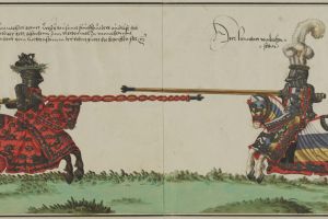 Lanzenstechen zwischen Herzog Wilhelm IV. von Bayern und Lienhart von Lichtenstein