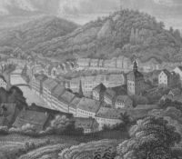 Zeichnung von Karlsbad