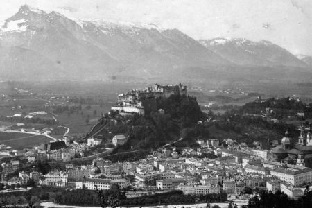 Blick auf Festung Hohensalzburg 1900