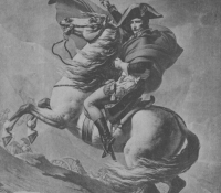Napoleon auf einem Pferd