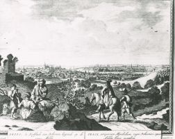 Zeichnung von Prag