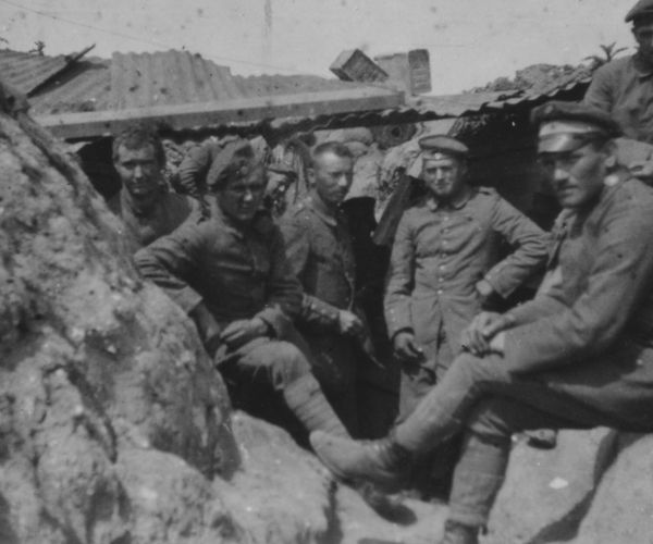 Frankreich, Erster Weltkrieg Soldaten in Schützengraben