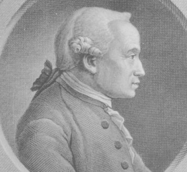 Immanuel Kant im Profil © Bayerische Staatsbibliothek