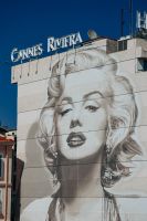 Wandgemälde, das Marilyn Monroe zeigt
