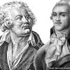 Zeichnungen von Georges Danton und Maximilien de Robespierre © Bayerischen Staatsbibliothek