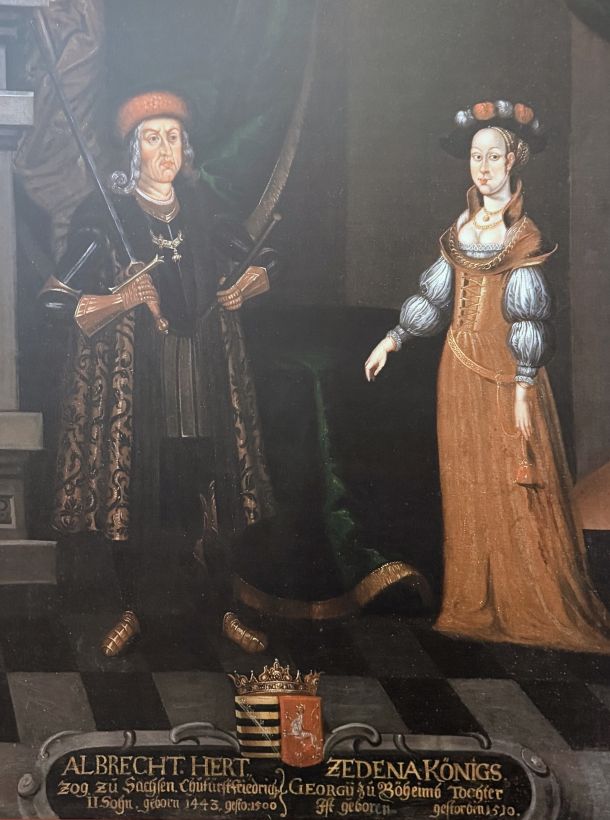 Albrecht von Sachsen und Sidonie von Böhmen
