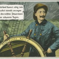 Kaiser Wilhelm II. als Steuermann