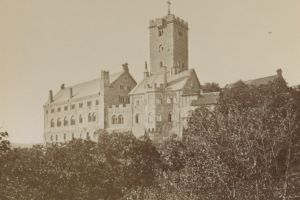 Foto des Goethe Denkmals in Darmstadt