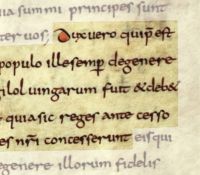 Auszug des "Lese Baiuvariorum" das besagt, dass nur Agilofinger über Bayern herrschen dürfen