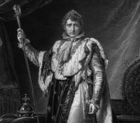 Napoleon Bonaparte im kaiserlichen Ornat